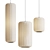 Sleek Glass TR37 Pendant Light 3D model small image 1
