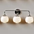 Triple Glass Vanity Light 3D model small image 3