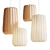 Elegant Glass and Wood Lamp 3D model small image 1