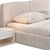 Modern Vico Bed in 3D 3D model small image 4