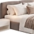 Modern Vico Bed in 3D 3D model small image 5