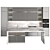 Modern Island Kitchen 126 3D model small image 5