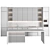 Modern Island Kitchen 126 3D model small image 3