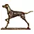 Pointing Dog Figurine 3D model small image 1