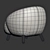 Seamless Textured V-Ray Armchair 3D model small image 5