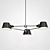 ImperiumLoft SPREAD D95 Chandelier 3D model small image 2