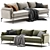 Stylish ASTEDIO Fabric Sofa NICOLINE 3D model small image 1