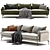 Stylish ASTEDIO Fabric Sofa NICOLINE 3D model small image 2