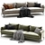 Stylish ASTEDIO Fabric Sofa NICOLINE 3D model small image 3