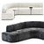 Modern Modular Fabric Sofa ARTIKO 3D model small image 4