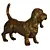 Chilly Basset Hound Dog Figurine 3D model small image 1