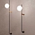 Contemporary Lynea Wall Lamps, Black/White 3D model small image 2