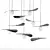Elegant Metal Pendant Lamp Flutter 3D model small image 1