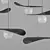 Elegant Metal Pendant Lamp Flutter 3D model small image 2