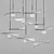 Elegant Metal Pendant Lamp Flutter 3D model small image 3