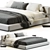 Flexform Groundpiece Bed 3D Model 3D model small image 4