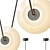 Sleek Hokku Design Pendant 3D model small image 2