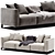 Elegant Corso Sofa 2017 Modern 3D model small image 3