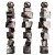 Modern Totem Floor Sculpture 3D model small image 3