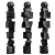 Modern Totem Floor Sculpture 3D model small image 5