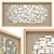 Modern Glass Wall Art "Quatrilo 3D model small image 1