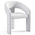 Sleek Modern Anise Dining Chair 3D model small image 6