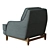 Sophisticated Matteo Armchair, Zana Design 3D model small image 2