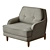 Sophisticated Matteo Armchair, Zana Design 3D model small image 3