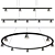 Dune Modern Chandelier Lighting Fixture 3D model small image 1