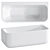Tellkamp Piacere Modern Back-to-Wall Bath 3D model small image 1