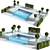 Luxury Rendered Swimming Pool 3D model small image 1