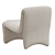 Plush Shearling Chair, Cardiff Cream 3D model small image 3