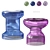 Contemporary Glass Side Table 3D model small image 2