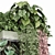 Metal Shelf Plant Set 3D 3D model small image 3