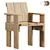 Modern Pine CRATE Chair 3D 3D model small image 1