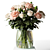 Glass Vase Roses Bouquet 3D model small image 4