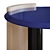 Modern Blue Table: Sleek Design 3D model small image 3