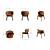 Baikal 2.0: Elegant Wood Chair 3D model small image 2