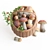 Organic Mushroom Basket Sculpture 3D model small image 3