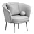 Modern Upholstered Armchair Model 3D model small image 4