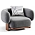 Modern Bol Armchair 3D Model 3D model small image 4