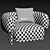 Modern Bol Armchair 3D Model 3D model small image 7