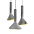 Modern Design Lamp RUDI 3D model small image 1