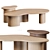 Phlu Oak Coffee Side Tables 3D model small image 1