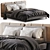 Luxurious Minotti Tatlin Soft Bed 3D model small image 1