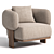 Modern Comfort Bol Armchair 3D model small image 1