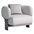 Modern Comfort Bol Armchair 3D model small image 2