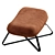 Stylish Raffia Upholstered Chair 3D model small image 6