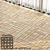 Seamless Parquet Wood Texture Bundle 3D model small image 2