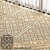Seamless Parquet Wood Texture Bundle 3D model small image 7